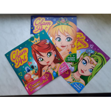 Glam Art. Сяючі розмальовки. Колекція (3шт)